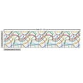 thumbnail image 2 of Map Fabric by the Yard Upholstery, Stripes in Vibrant Colors Metro Scheme Subway Stations Abstract Railroad Transportation, Decorative Fabric for DIY and Home Accents, 1 Yard, Multicolor by Ambesonne, 2 of 4