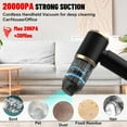 thumbnail image 2 of Handheld  Vacuum Portable Cordless, 20000PA High Power 4 in 1 Vacuum Cleaner & Air Duster & Air Blower with 4000mAh Brushless  and Multi-Nozzles for  (20000 PA-Black), 2 of 6