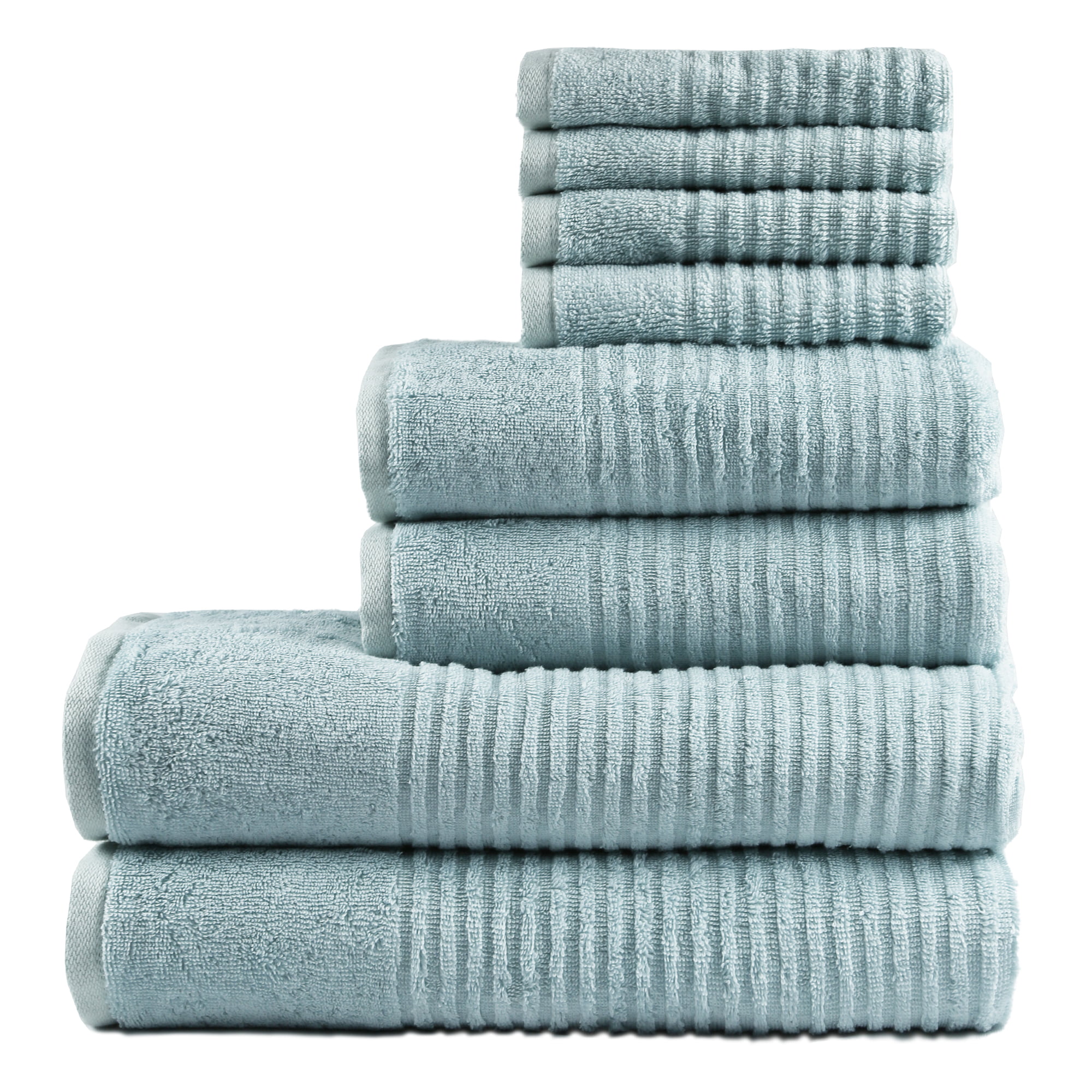 50% OFF NOW! Ultra-Soft DUCK EGG BLUE 2 x Organic bamboo towels 