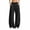 Black, variant on Chiccall Women's Fleece Lined Barrel Wide Leg Sweatpants Drawstring Elastic High Waist Jogger Pants Loose Thermal Loungewear