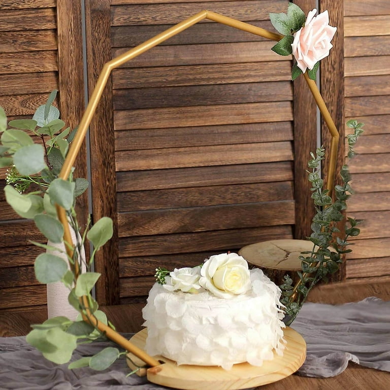 Clear Acrylic Cake Stands Set Of 5 - Round Display Risers For Weddings & Events