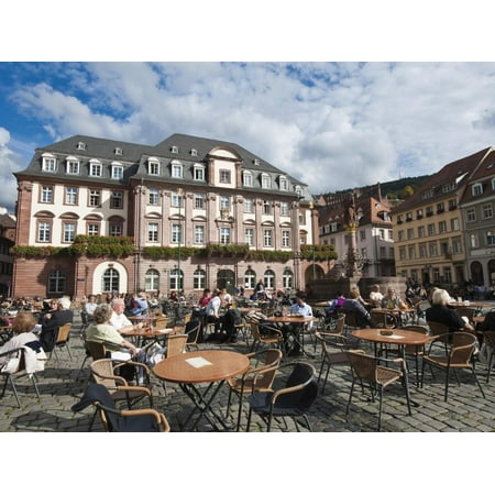 The Marktplatz (Market Square) and Town Hall, Old Town, Heidelberg, Baden-Wurttemberg, Germany, Eur Print Wall Art By Michael (Best Motorcycle Helmet On The Market)
