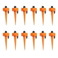 thumbnail image 1 of Auto Drip Irrigation System with Slow Release Switch Control Valves Self Water Spike Waterer Tools Adjustable Garden Sprinkler Orange 12pcs, 1 of 7