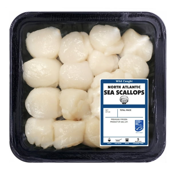 North Atlantic Wild Caught Sea Scallops, 12 oz