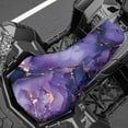 thumbnail image 3 of Renewold Universal ATV Seat Cover 25x10 Inch with Elastic Edge, Waterproof & Non-Slip Four Wheeler Seat Cover Fit for Honda Rancher 420, Polaris Sportsman 450, Marble Purple Gold, 3 of 7