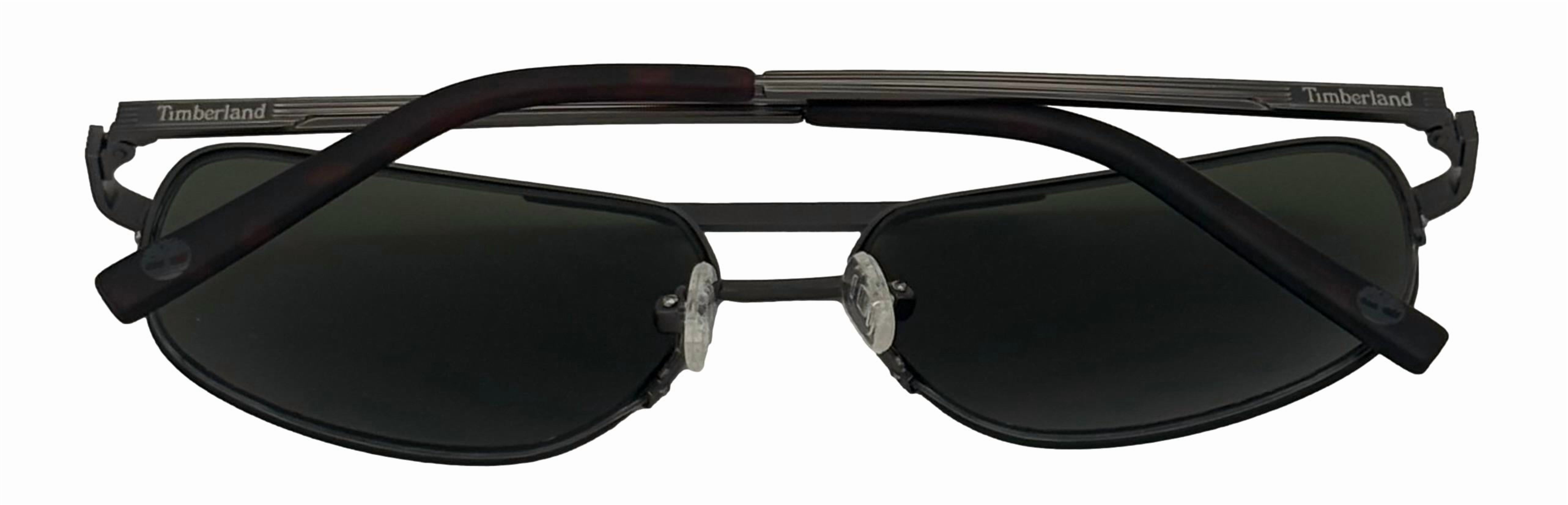 Timberland Metal Rimless Men's Aviator Sunglasses, Matte Brown. 49E