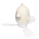 thumbnail image 3 of Ventilador de techo compacto y silencioso de color blanco con luz y carga USB para dormitorios y hogares, 3 of 8
