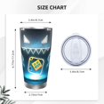 thumbnail image 4 of Saiise Geometry Dash Print Tumbler 20 Oz Stainless Steel Vacuum Insulated with Straw Coffee Cup for Home,Office,Outdoor Works Great for Ice Drinks and Hot Beverage, 4 of 8