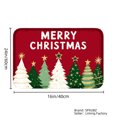 thumbnail image 4 of SPXUBZ Non Slip Flannel Floor Mat Merry Christmas Tree Design for Bathroom Kitchen Bedroom Decor 16x24 inch, 4 of 5