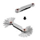 thumbnail image 3 of Advancent Medidor de rosca, medidor de paso de rosca métrico de 60 grados, medidor de contorno, herramientas de medición cuadradas, ángulo de velocidad Herramientas y accesorios para hornear Advancent HA015969-00, 3 of 6