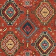 thumbnail image 3 of SAFAVIEH Heritage Vithya Geometric Wool Area Rug, Rust/Navy, 3' x 5', 3 of 4