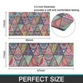 thumbnail image 7 of Blue Ethnic Triangle Pattern Kitchen Rugs Sets Of 2,Anti Fatigue Kitchen Mat Rugs Non Slip Washable,Decorative Kitchen Floor Mats for Kitchen,Sink,Laundry,17"x30"+17"x47", 7 of 7