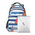 thumbnail image 7 of FORMRS Kids School Backpack Elementary Student Unisex Travel Bookbag with Reflective Stripes, Blue Sailboats, 7 of 7