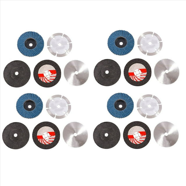 Disco de Corte de 20 Uds. de 75 mm para Amoladora Angular de 10 mm de DiáMetro Interior Hoja de Circular de Metal Muela Abrasiva Herramienta de Almohadillas de Lijado