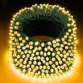 thumbnail image 1 of XURISEN 403FT 1000 LED Christmas Lights, Green Wire String Lights Outdoor 8 Modes Memory Function Plug in Fairy Lights for House Christmas Tree Patio Wedding Garden Party Decor- Warm White, 1 of 8