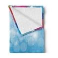 thumbnail image 2 of Birthday Soft Flannel Fleece Blanket, Vibrant Balloons in the Sky Sun Beams Abstract Style Air Celebration Theme Print, Cozy Plush for Indoor and Outdoor Use, 50" x 70", Multicolor, by Ambesonne, 2 of 5