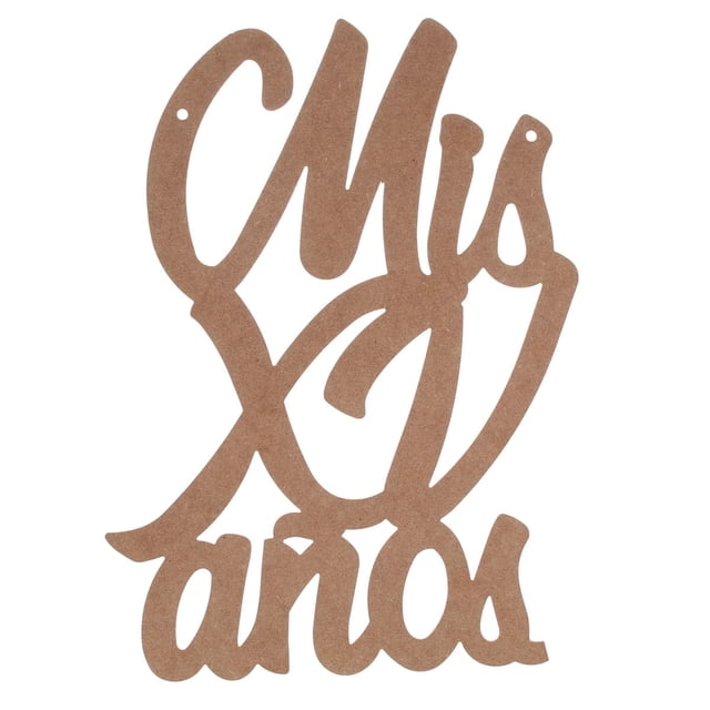 Letrero MDF Mega Mis XV Años 61cm Fantasias Miguel 1pz
