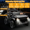 thumbnail image 6 of 24V 2 Seater Ride on Truck Car, Ford Bronco Raptor Kids Electric Vehicle Car with Parent Remote, Battery Powered Ride on Toy for Boys Girls w/ Rear Wheel Suspension, Bluetooth, Black, 6 of 8