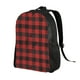 thumbnail image 2 of Fotbe Red Black Plaid Mochila de Viaje para Laptop, Mochila Ejecutiva Delgada y Resistente 15.6", 2 of 8