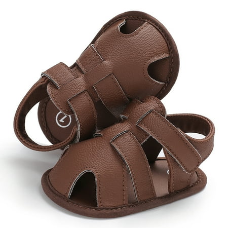 

Ma&Baby Boys Girls Summer Sandals Closed-Toe Anti-Slip Rubber Sole Toddler First Walkers Shoes