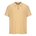 thumbnail image 4 of pstuiky Camisa de manga corta para hombre, Camisa informal holgada a rayas con botones y solapa para hombre camisas casuales para hombre xl, 4 of 6
