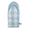 thumbnail image 2 of Design Imports CAMZ11574 Light Blue Buffalo Check Oven Mitt - Set of 2, 2 of 2