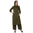 thumbnail image 5 of Bimba Traditional Indian Solid Dress For Women Indian Ethnic Kurta And Pants Palazzo Set, 5 of 7
