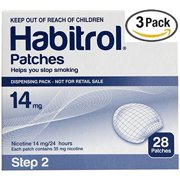 3 pack Habitrol Nicotine Patches 84 units Step 2 -14mg