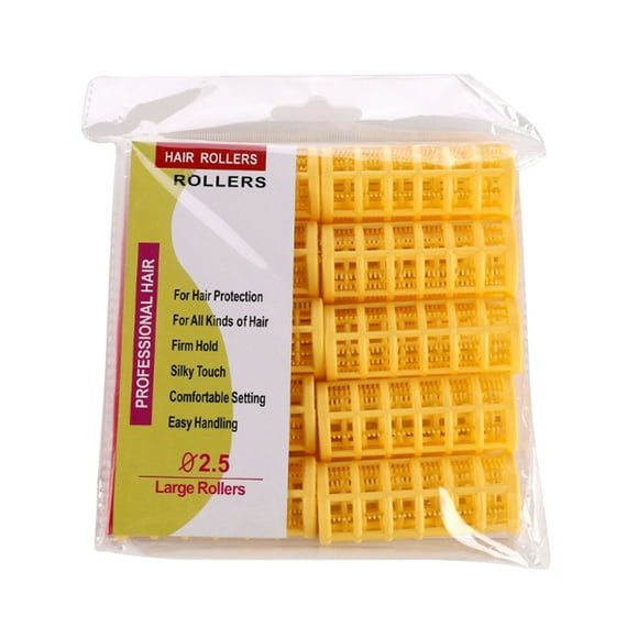 Vogacara 1 Juego de rizador de pelo, operación de estilo tonto, Color brillante, colores surtidos, rodillo para peluquería para cabello corto Cuidado del cabello Amarillo Vogacara CE011434-02B