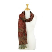Paskmlna® Reversible Paisley Pashmina Shawl Wrap Elegant Colors #15