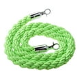 thumbnail image 2 of LOVIVER Green Queue Divider Control Stanchion Barrier Posts Twisted Rope 1.5m Long, 2 of 8