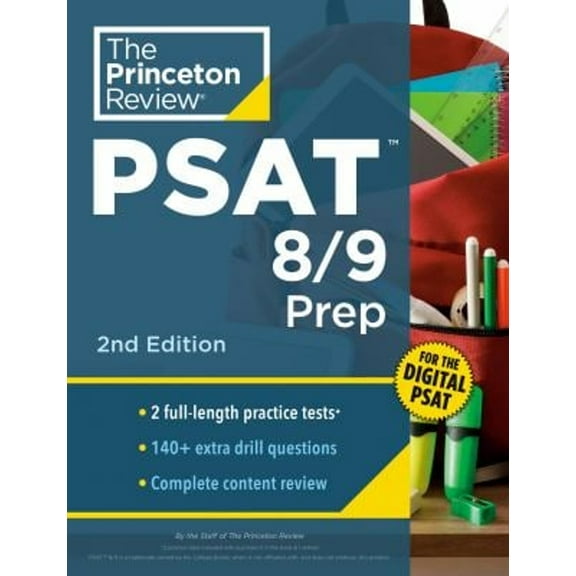 Pre-Owned Princeton Review PSAT 8/9 Prep: 2 Practice Tests + Content Review + Strategies for the Digital PSAT (College Test Preparation) Paperback