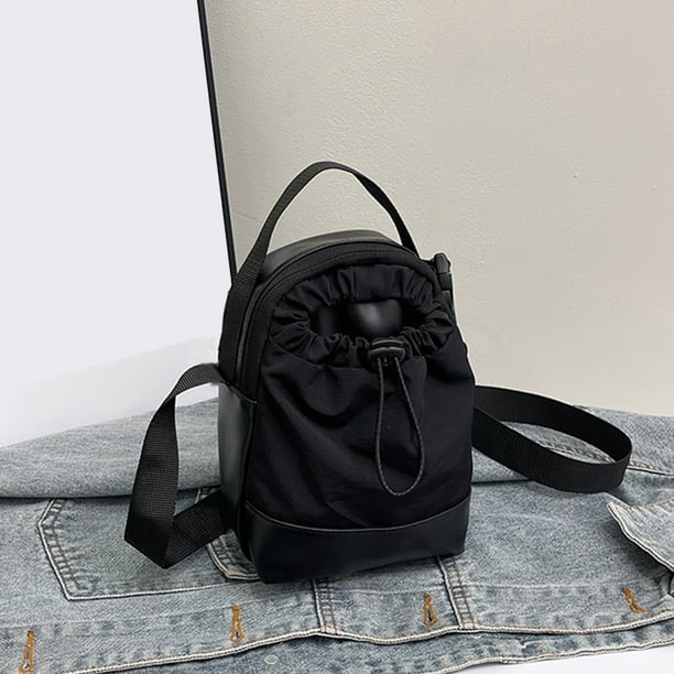 Bolso Bandolera de Lona Bolso de Hombro Cuadrado Pequeño E