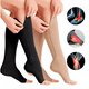 thumbnail image 1 of Calcetas Compresión Medias Calcetines Cierre Como Zip Sox S/Mbeige, 1 of 9
