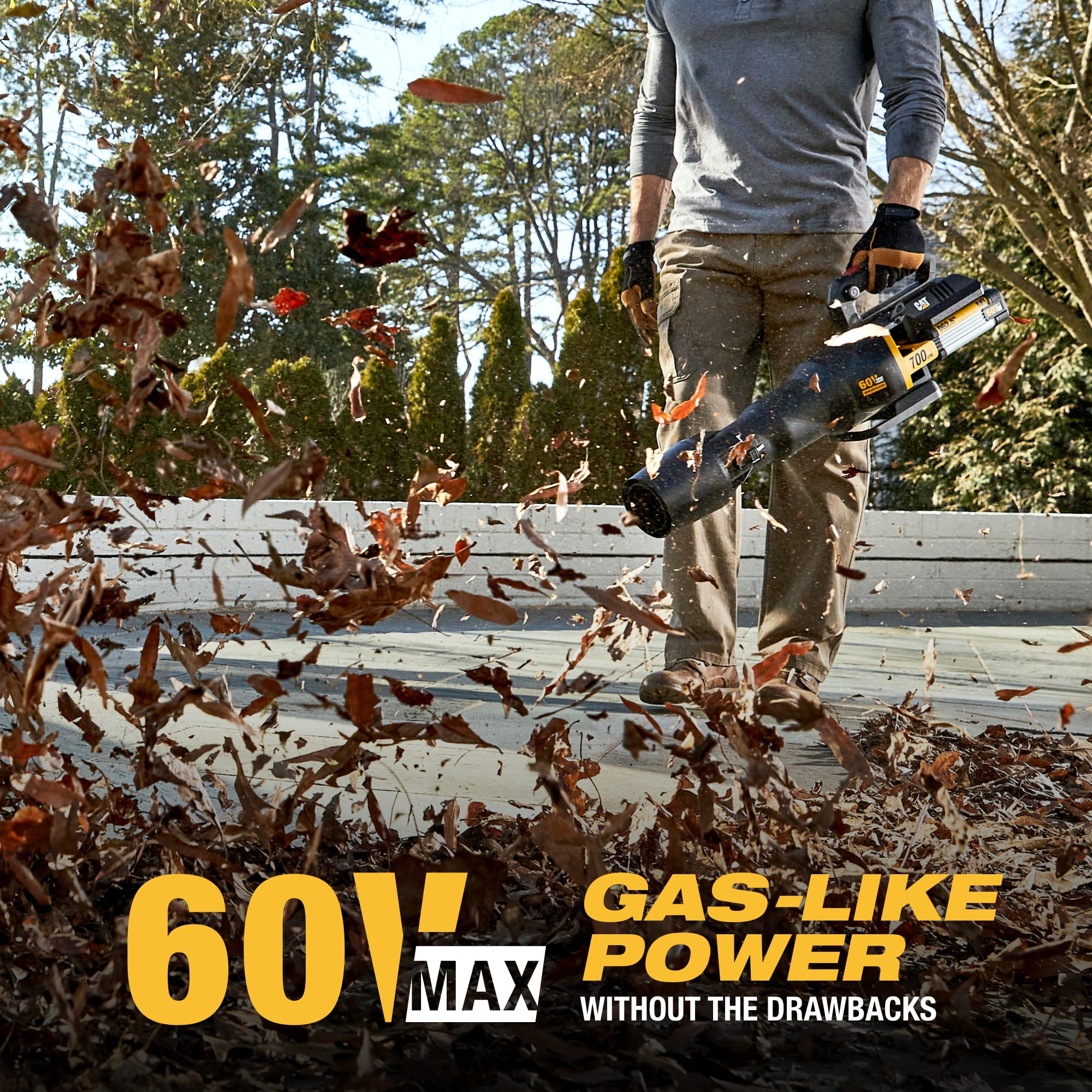 Caterpillar Cat® DG650 60V 700 CFM 135 MPH Brushless Leaf Blower (2.5ah Battery & Charger Included)