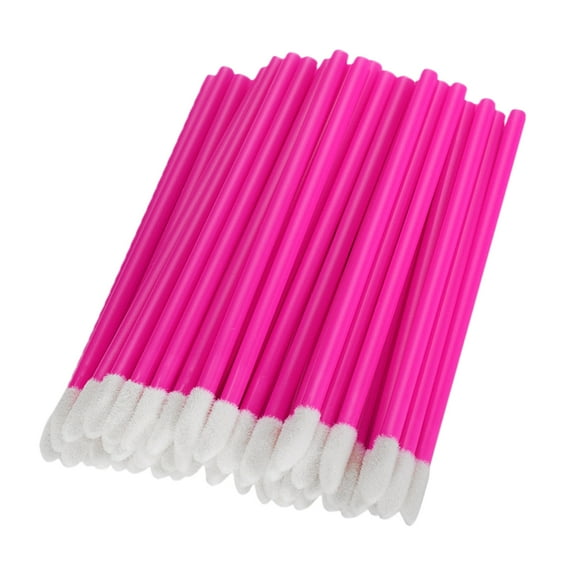 Aplicador de Varita de Brillo de Pincel de Labios Desechable 50 Piezas Rosa Roja Zulema