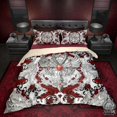 thumbnail image 3 of White Goth Bedding Set, Gothic Comforter or Duvet, Goth Bed Cover, Bedroom, 3 of 9