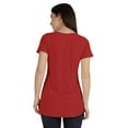 thumbnail image 5 of Inkmeso Womens Short Sleeve Button Tunic Top Cotton Tee Long Length Tshirt For Leggings, 5 of 8