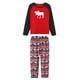 thumbnail image 5 of Ropa para el hogar para padres e hijos, traje navideño con estampado de alces, pijama familiar, otoño e invierno, novedad de 2022, 5 of 5
