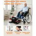 thumbnail image 4 of Under Desk Elliptical Machine, Electric Ellipse Leg Exerciser as Seen on TV for Senior, Quiet Portable Seated Pedal Exerciser Machine with Remote Control, 12 Adjustable Speeds for Home Office, 4 of 7