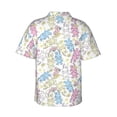 thumbnail image 3 of Daiia Cartoon Bunny Hawaiian Shirt for Men Gentle Cotton Regular Short Sleeve Casual-Medium, 3 of 9