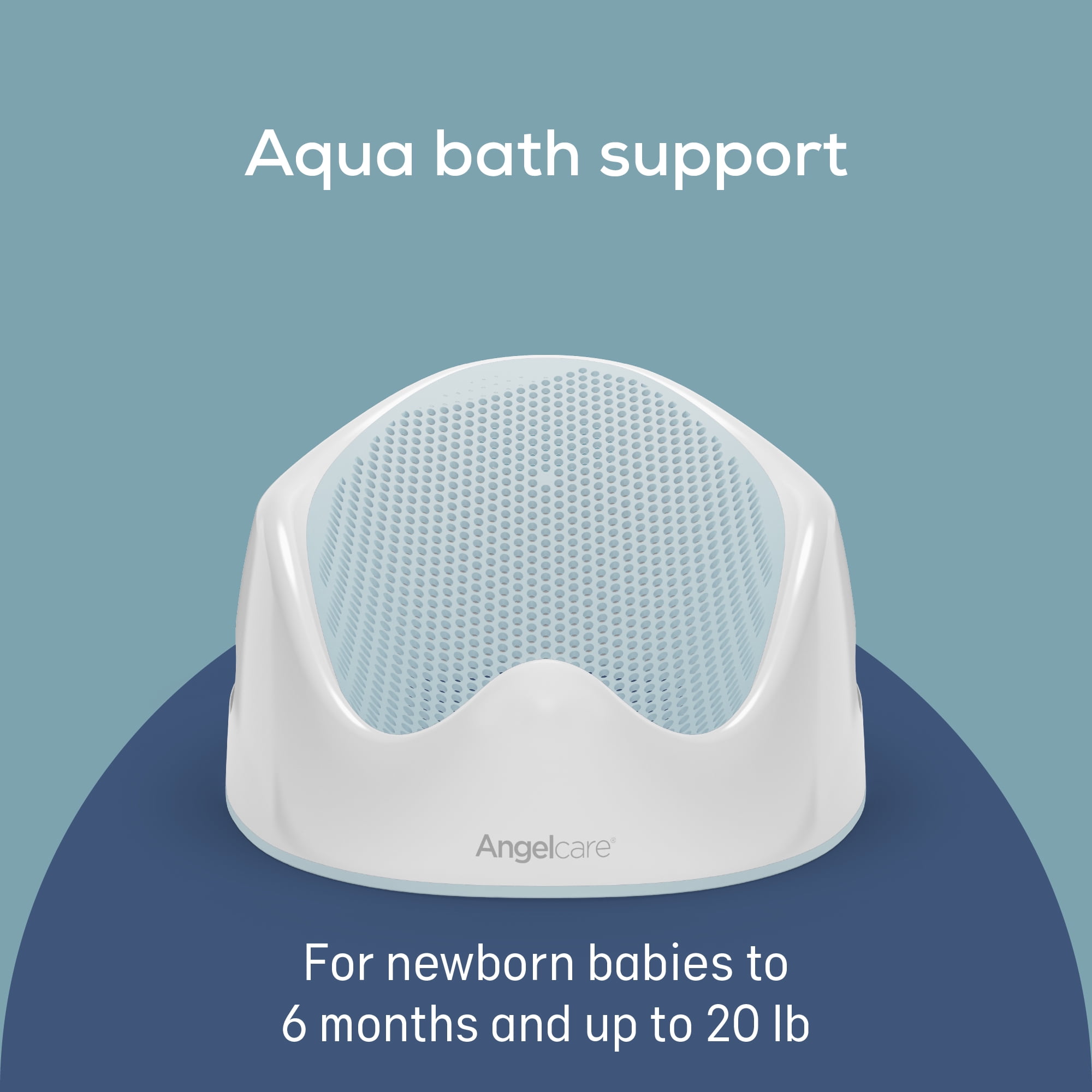 Angelcare® Soft Touch Baby Bath Support - Aqua