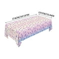thumbnail image 2 of Purple Aluminum Foil Tablecloth - Cartoon Design, 54X108 Inch Size - For Birthday Party Decorations, Teen Celebrations, Gatherings, Event Supplies, 2 of 6