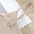 thumbnail image 5 of Comfy Bras for Women, Audhol Sports Bra Ice Elastic Gathering Fashionable Underwear without Ring Vest Seamless Bra Beige L, 5 of 5
