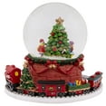 thumbnail image 6 of Northlight Christmas Tree with Revolving Train Musical Snow Globe - 6.5", 6 of 6