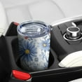 thumbnail image 5 of 20 Oz Pioneer Flower Coffee Tumbler Double Wall Insulated Stainless Steel Water Bottle | Metal Reusable Thermoses Flask with Cup Cap | Leak & Sweat Proof with Anti-Dust Lid, 5 of 7