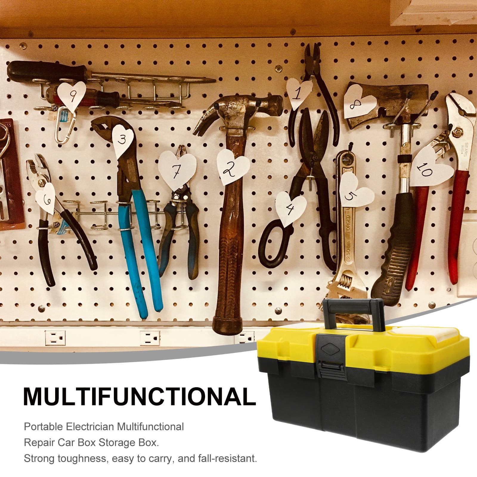 WHAMVOX  Tool Case Tools Portable Box PP Material Mechanics