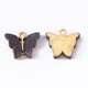 thumbnail image 1 of 10 colgantes de mariposa de aleación esmaltada, color oro claro, accesorio colgante de mariposa, adorno colgante gris pizarra, 1 of 1