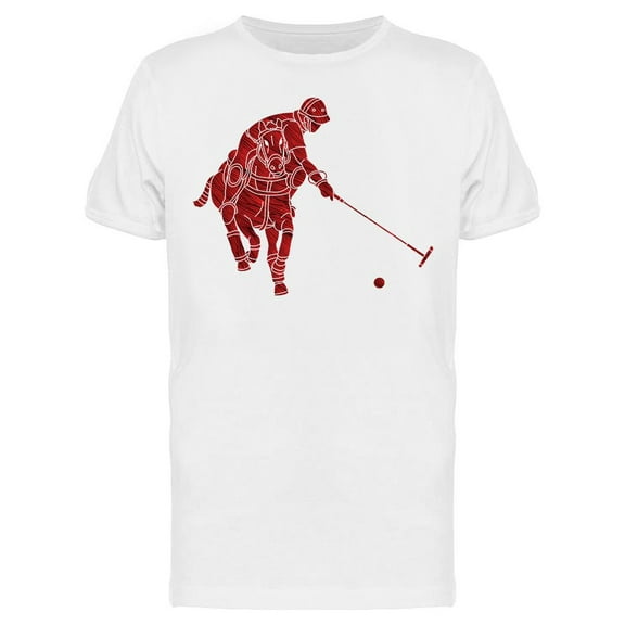Polo Red Player T-Shirt Men -Image by Shutterstock, Male Large