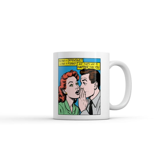 You Find It Offensive I Find It Funny Mug Funny Sarcastic Graphic Novelty Coffee Cup